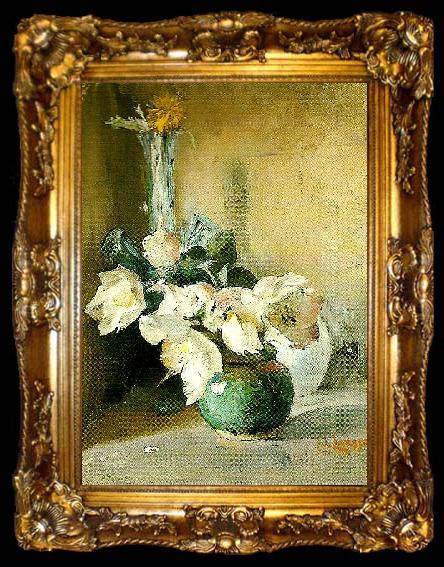 framed  Carl Larsson roses de noel-julrosor, ta009-2